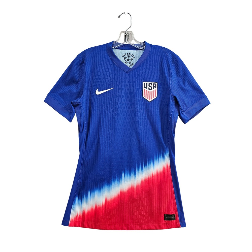Nike USWNT USA Soccer Jersey Women Small Blue Red Dri-FIT ADV FJ1199-417